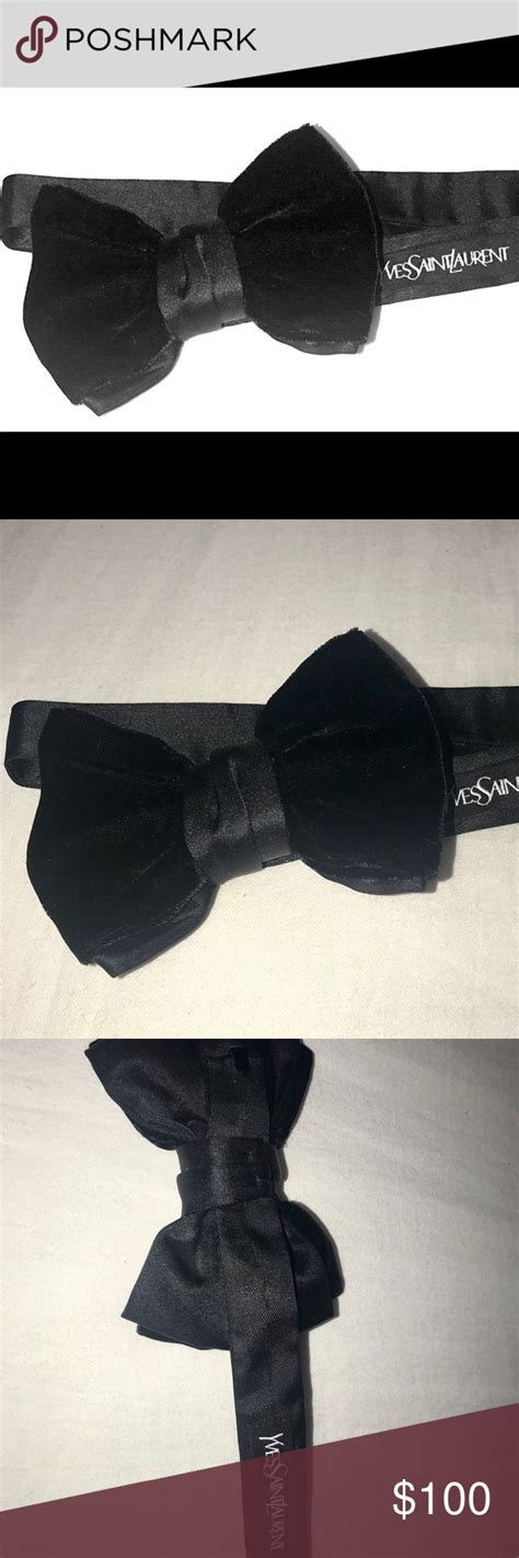 Yves Saint Laurent Satin Bow Tie Men .